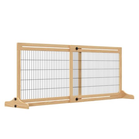 Extra Wide Freestanding Pet Gate – 72" Adjustable Barrier