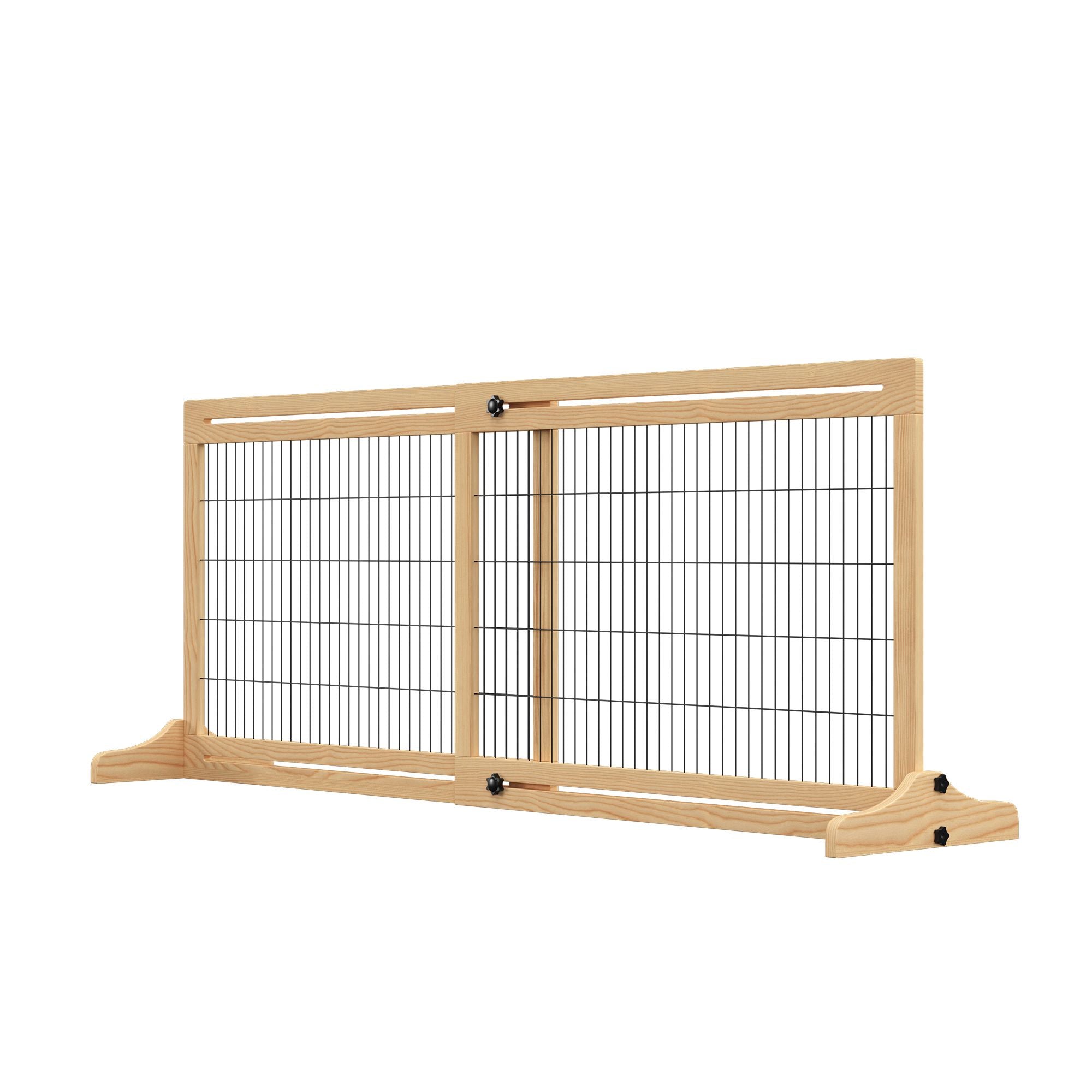 Extra Wide Freestanding Pet Gate – 72" Adjustable Barrier