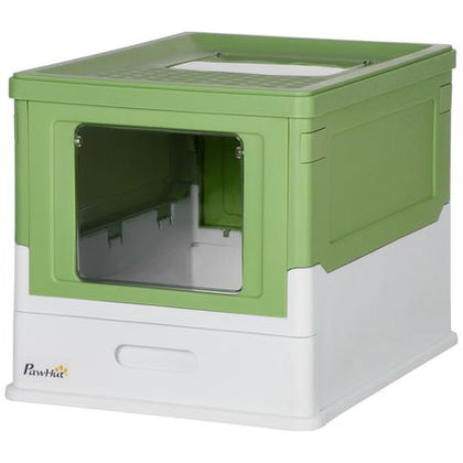 Keep Odors Contained with the Fully Enclosed Cat Litter Box – Front Entry, Top Exit