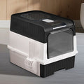 Premium Magic Cube Cat Litter Box: Dual Access, Odor Control, Large Fit