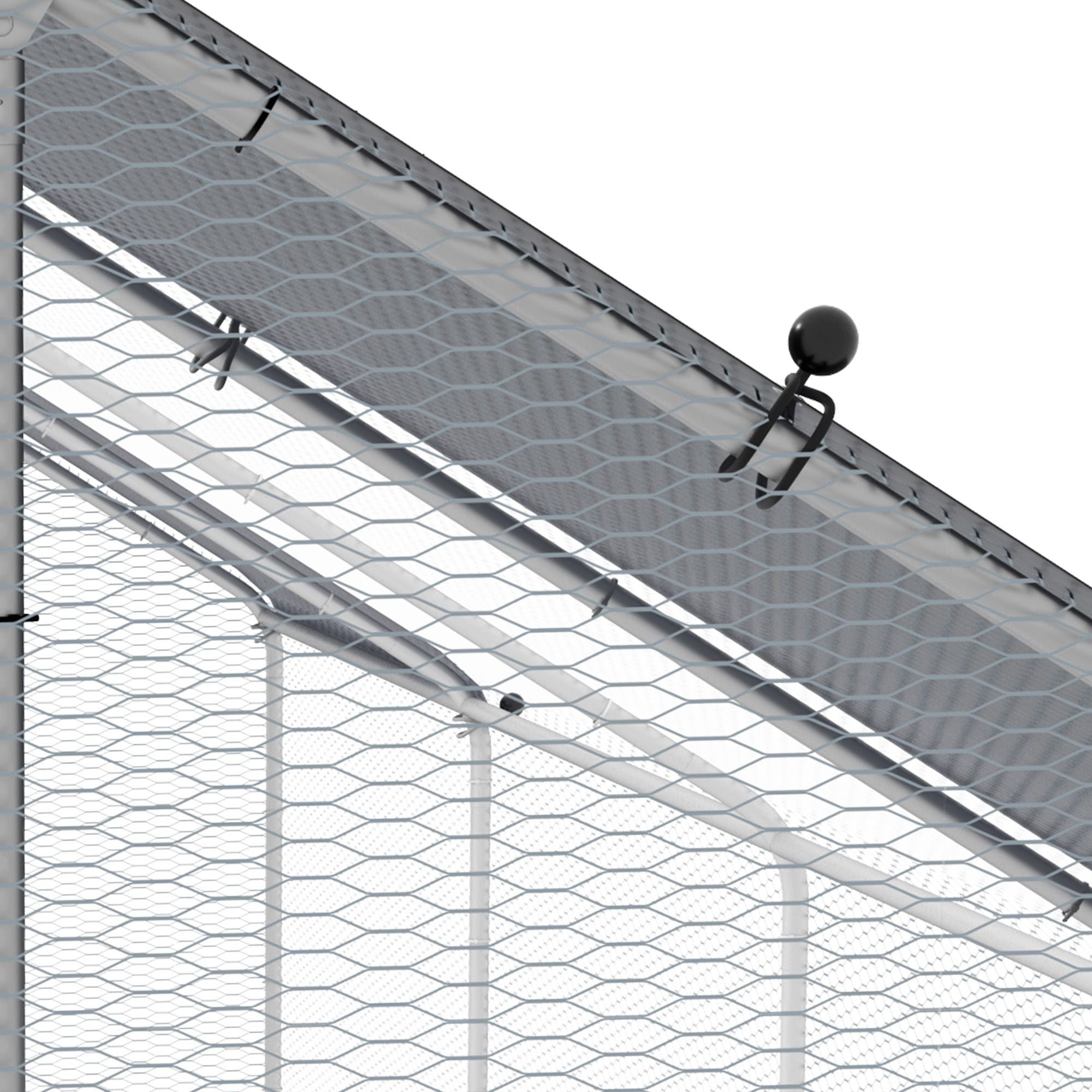Galvanized Large Metal Chicken Coop Cage, Walk-in Enclosure Poultry Hen Run House with UV & Water-Resistant Cover for Outdoor, 10' x 26' x 6.5'