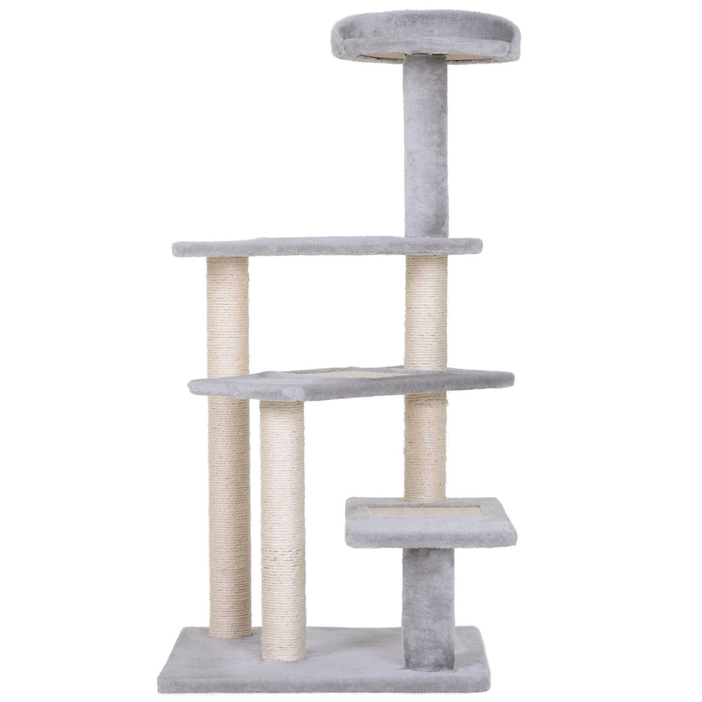 Multi-Level Cat Tree with Stair-Step Perches and Scratching Posts