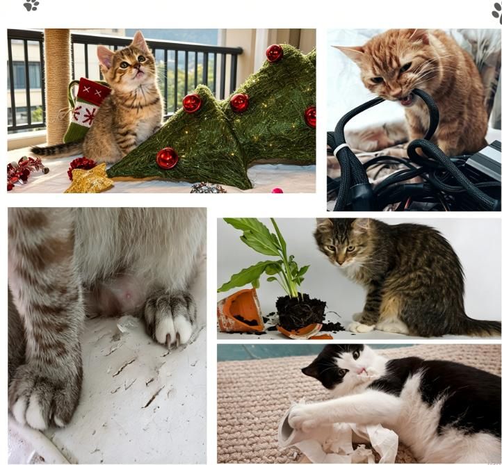 Multi-Level Cat Tree with Stair-Step Perches and Scratching Posts