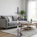 Adjustable Floor-to-Ceiling Cat Tower with Five Levels and Scratching Posts