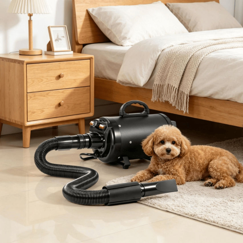 Powerful 2800W Pet Hair Dryer with Adjustable Airflow & Temperature