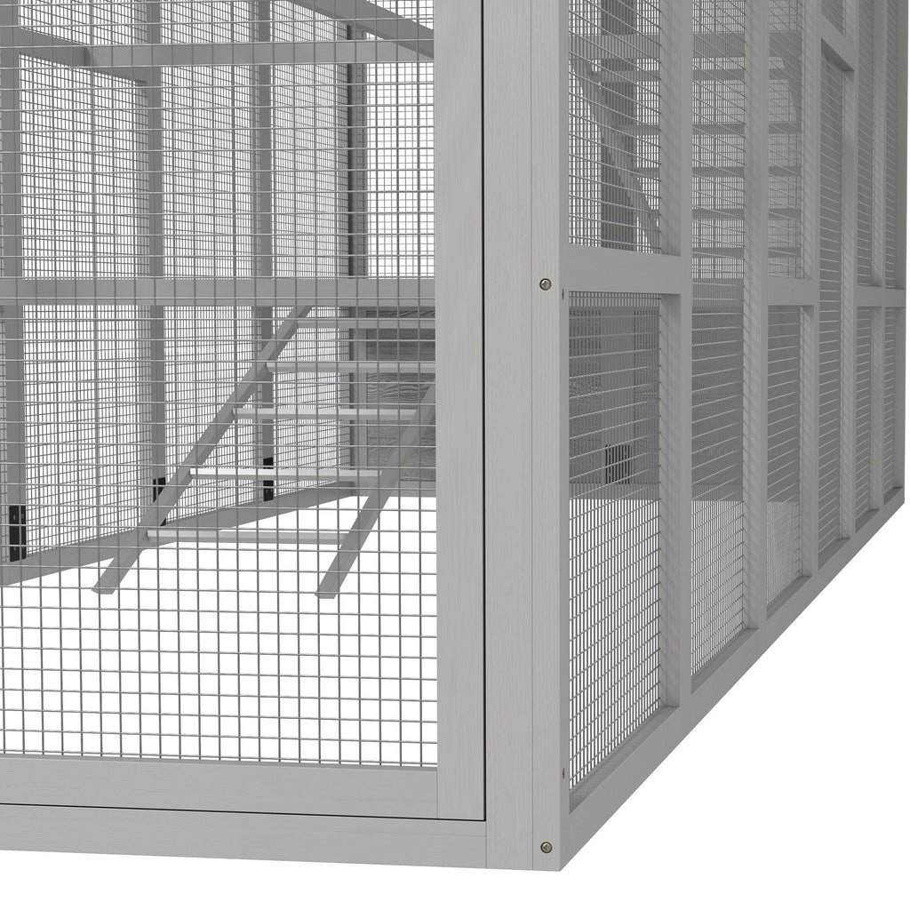 Spacious Outdoor Chicken Run with Perches & Storage – Holds 6-10 Chickens