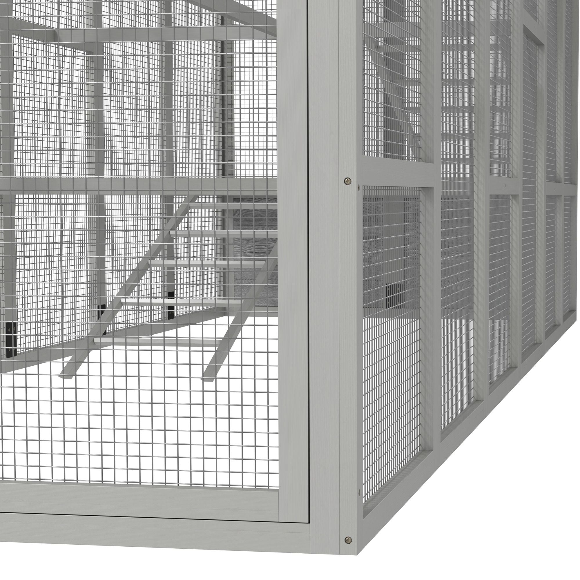 Spacious Outdoor Chicken Run with Perches & Storage – Holds 6-10 Chickens
