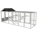 Spacious Outdoor Chicken Run with Perches & Storage – Holds 6-10 Chickens