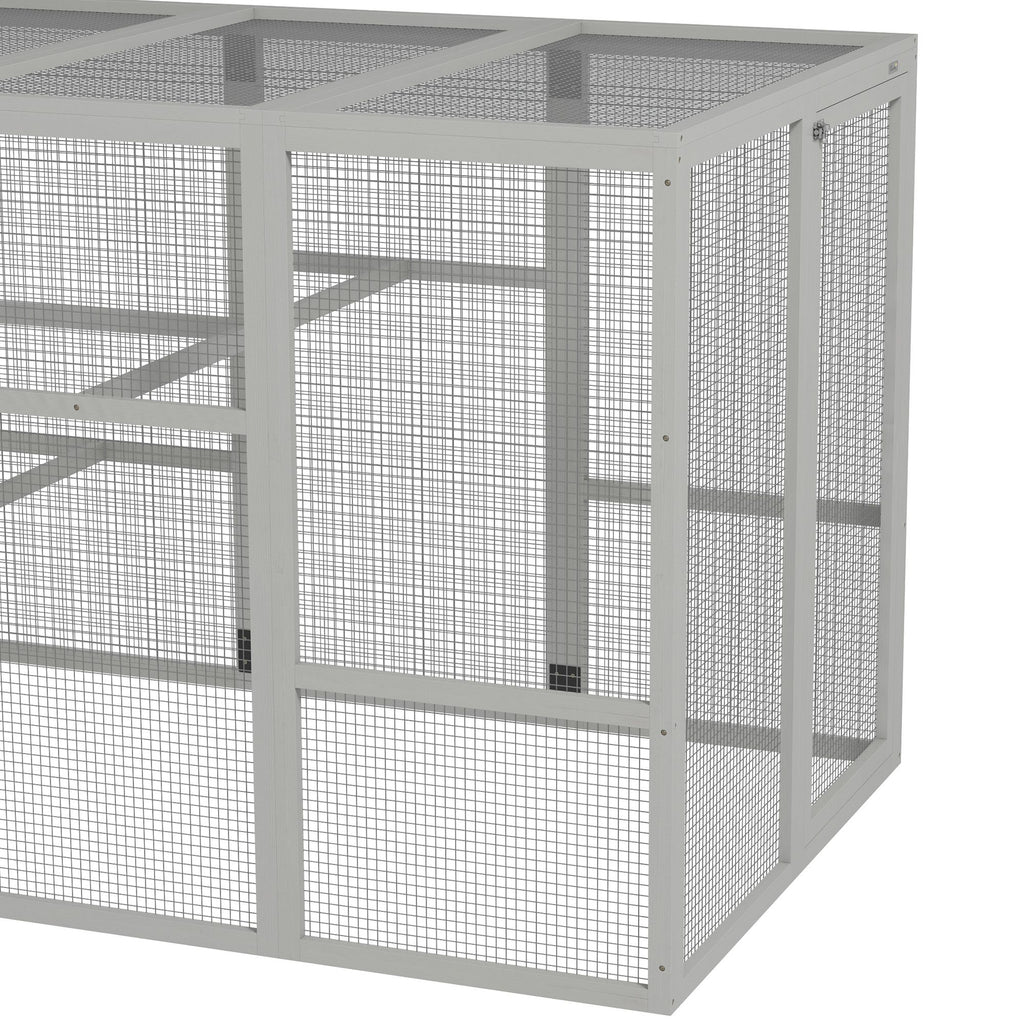 Spacious Outdoor Chicken Run with Perches & Storage – Holds 6-10 Chickens