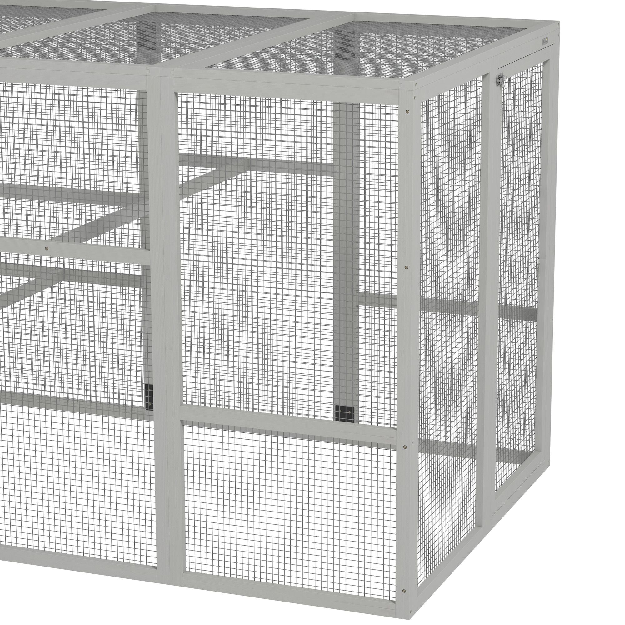 Spacious Outdoor Chicken Run with Perches & Storage – Holds 6-10 Chickens