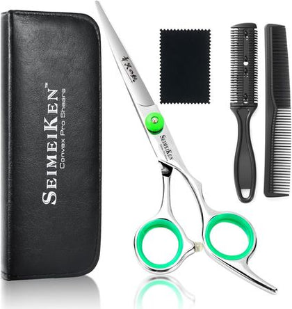 Professional Hair Cutting Scissors Kit with Comb and Case – 6.0 Stainless structured Barber Shears