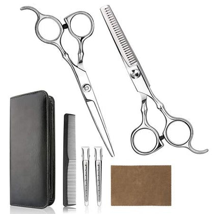 Professional Hair Cutting Scissors Kit with Comb and Case