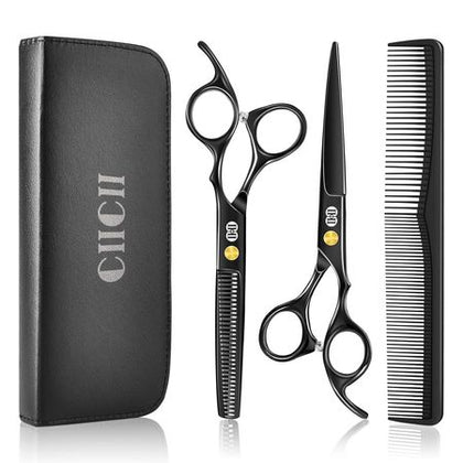 Professional Hair Cutting Scissors Shears Kit – 6.7 Black