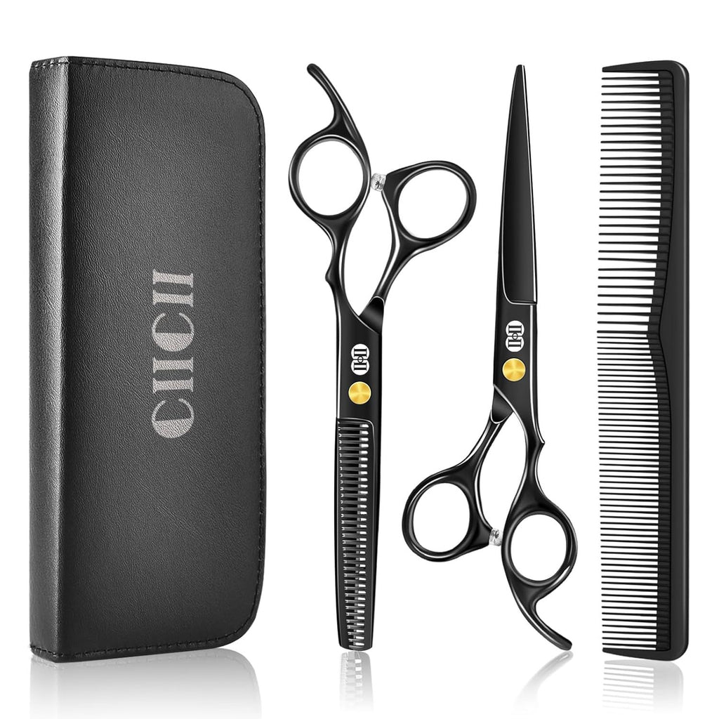 Professional Hair Cutting Scissors Shears Kit – 6.7 Black