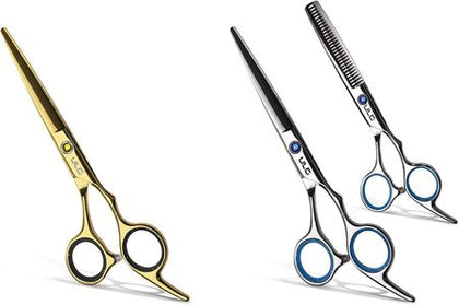 Professional Pet Grooming Scissors Kit – Thinning Shears & Razor Edge