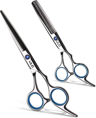 Professional 6.5 Japanese Stainless structured Hair Cutting Scissors Kit with Thinning Shears