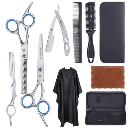 10-Piece Stainless structured Hair Scissors Kit for Precision Cutting