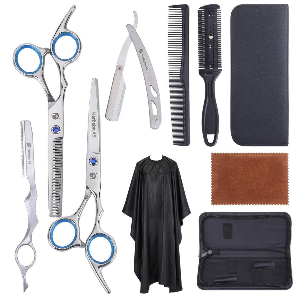 10-Piece Stainless structured Hair Scissors Kit for Precision Cutting