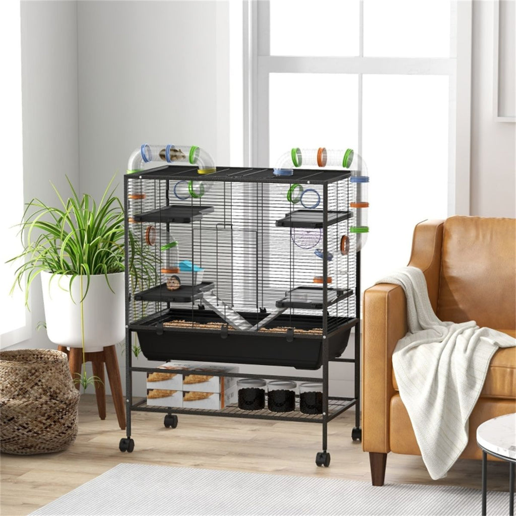 Give Your Hamster a Fun, Multi-Level Home with Colorful Tubing