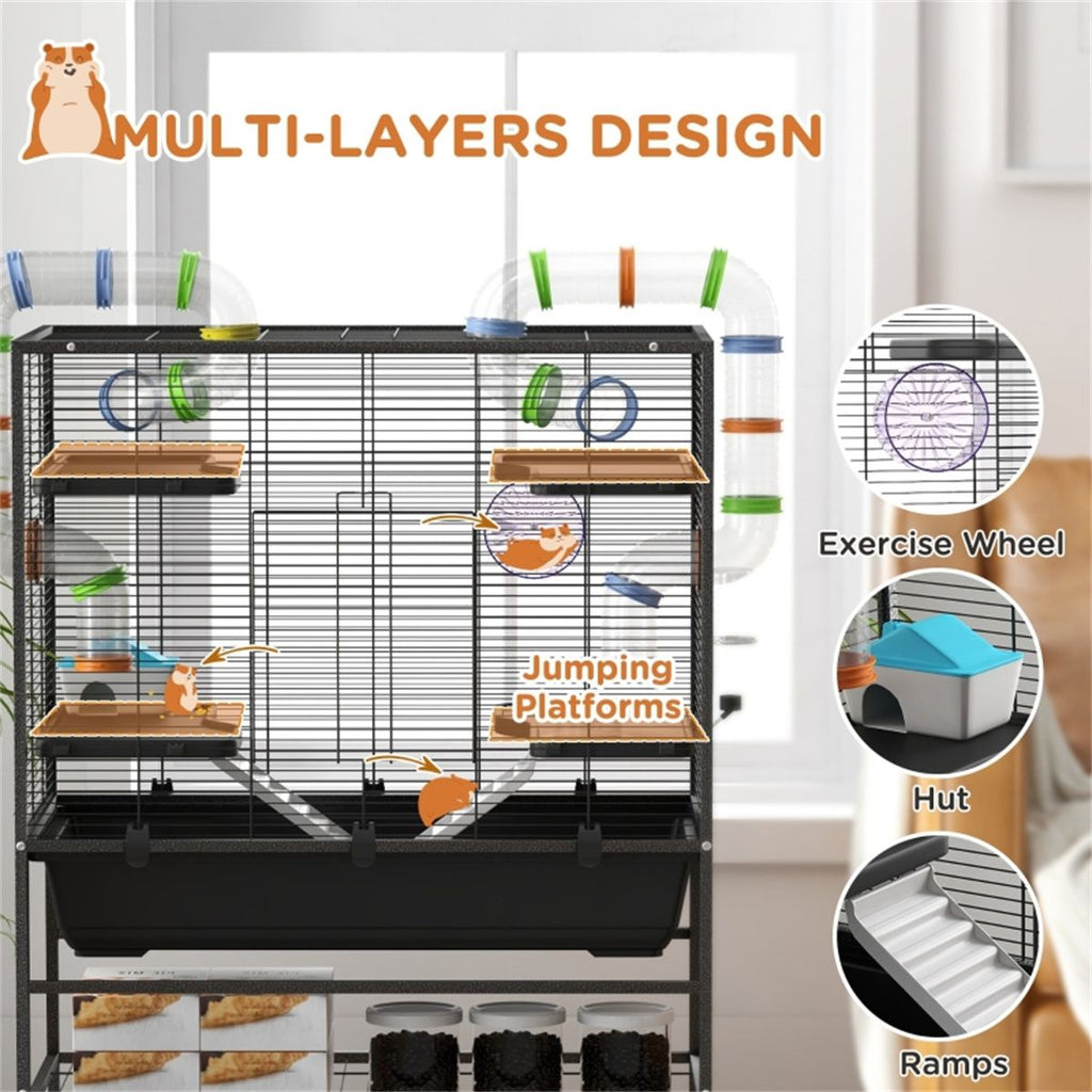 Give Your Hamster a Fun, Multi-Level Home with Colorful Tubing