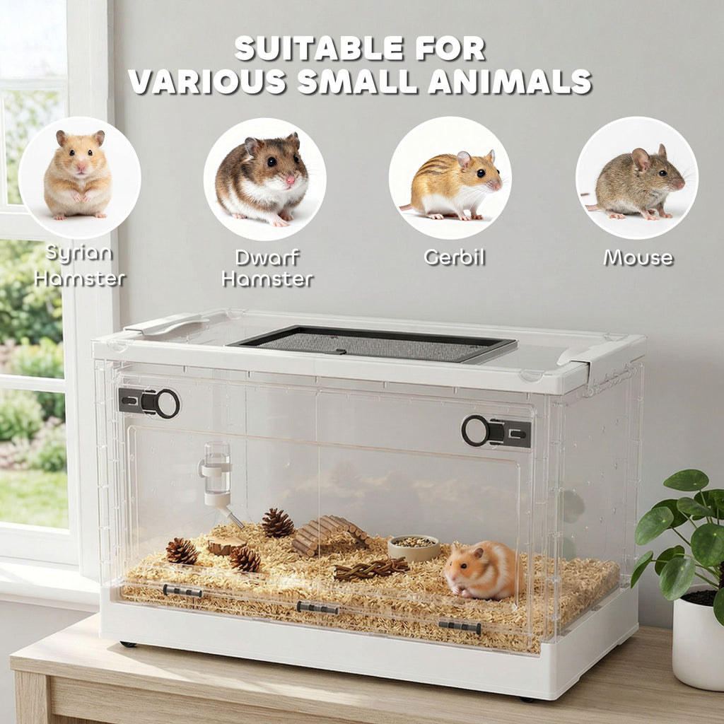 Stackable Hamster Cage with Front Door & Ventilation