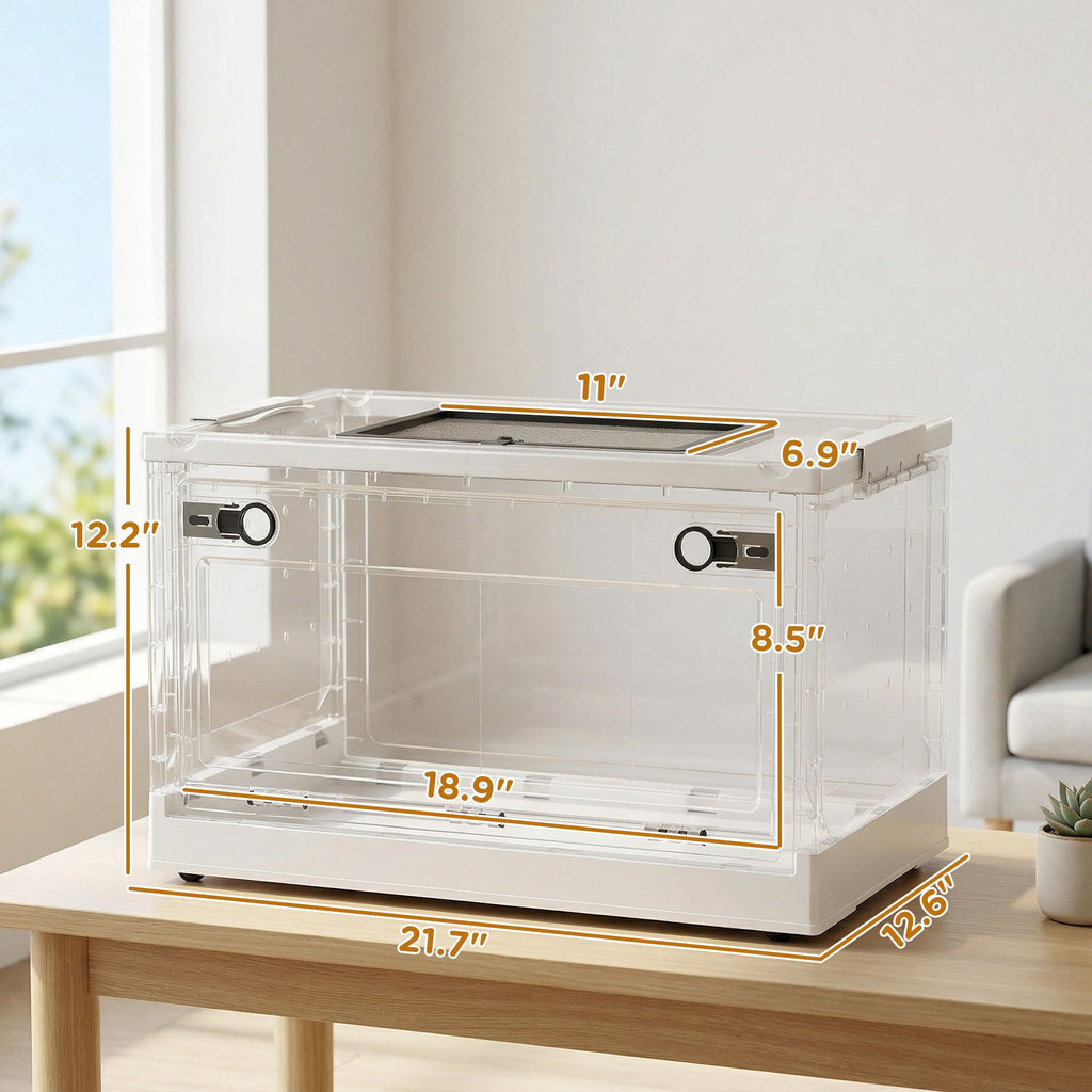 Stackable Hamster Cage with Front Door & Ventilation