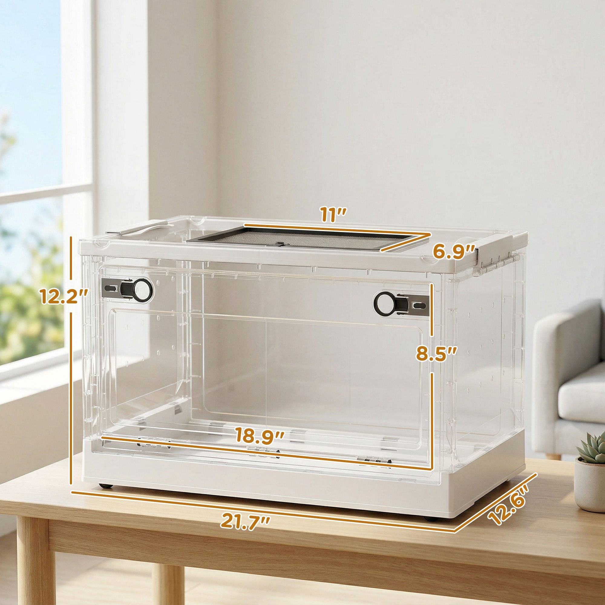 Stackable Hamster Cage with Front Door & Ventilation
