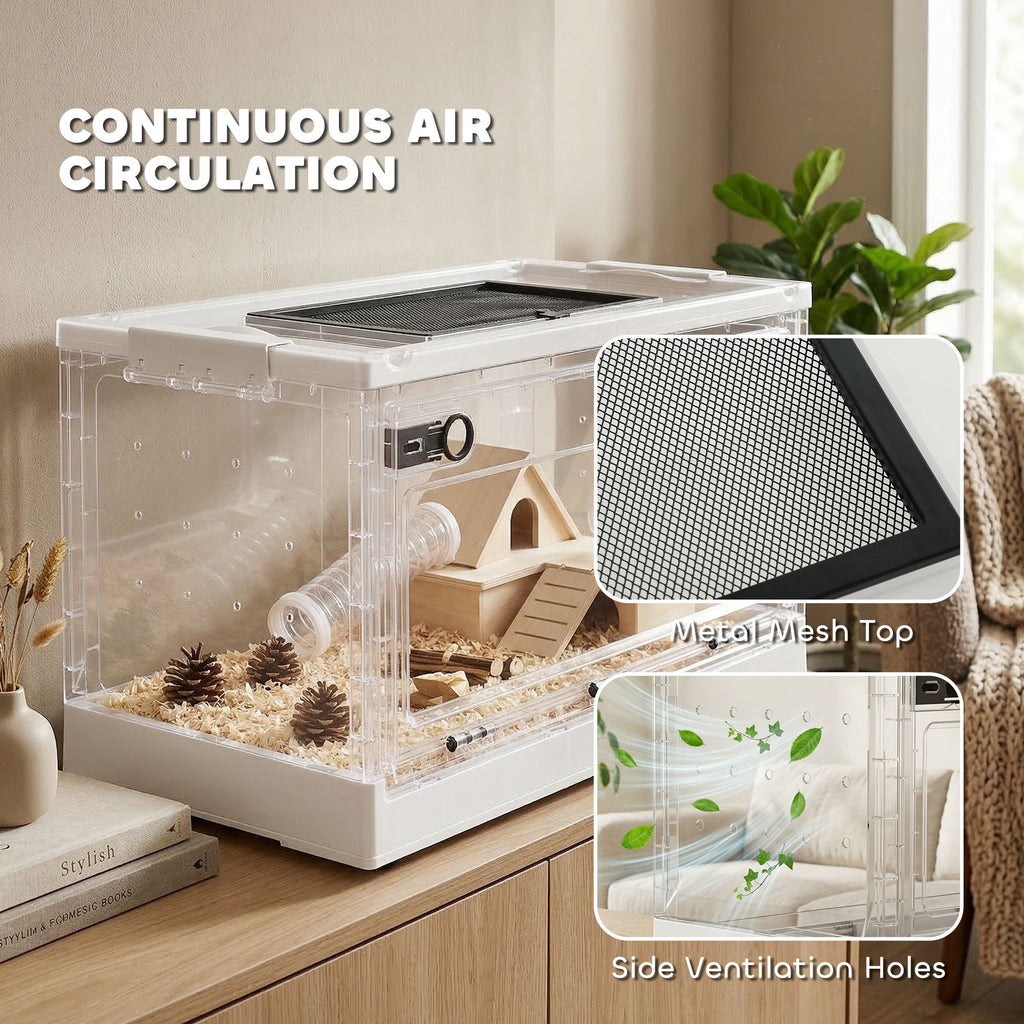 Stackable Hamster Cage with Front Door & Ventilation