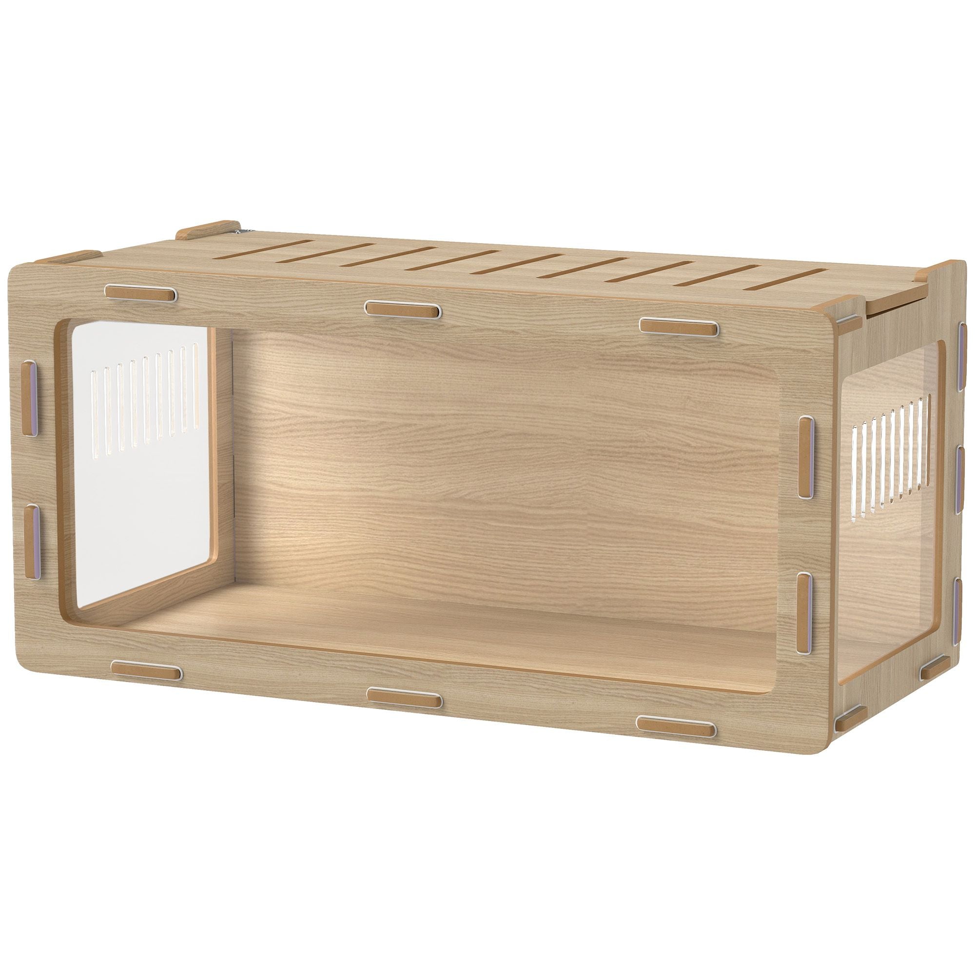 Spacious Hamster Cage with Acrylic View Panels and Openable Roof