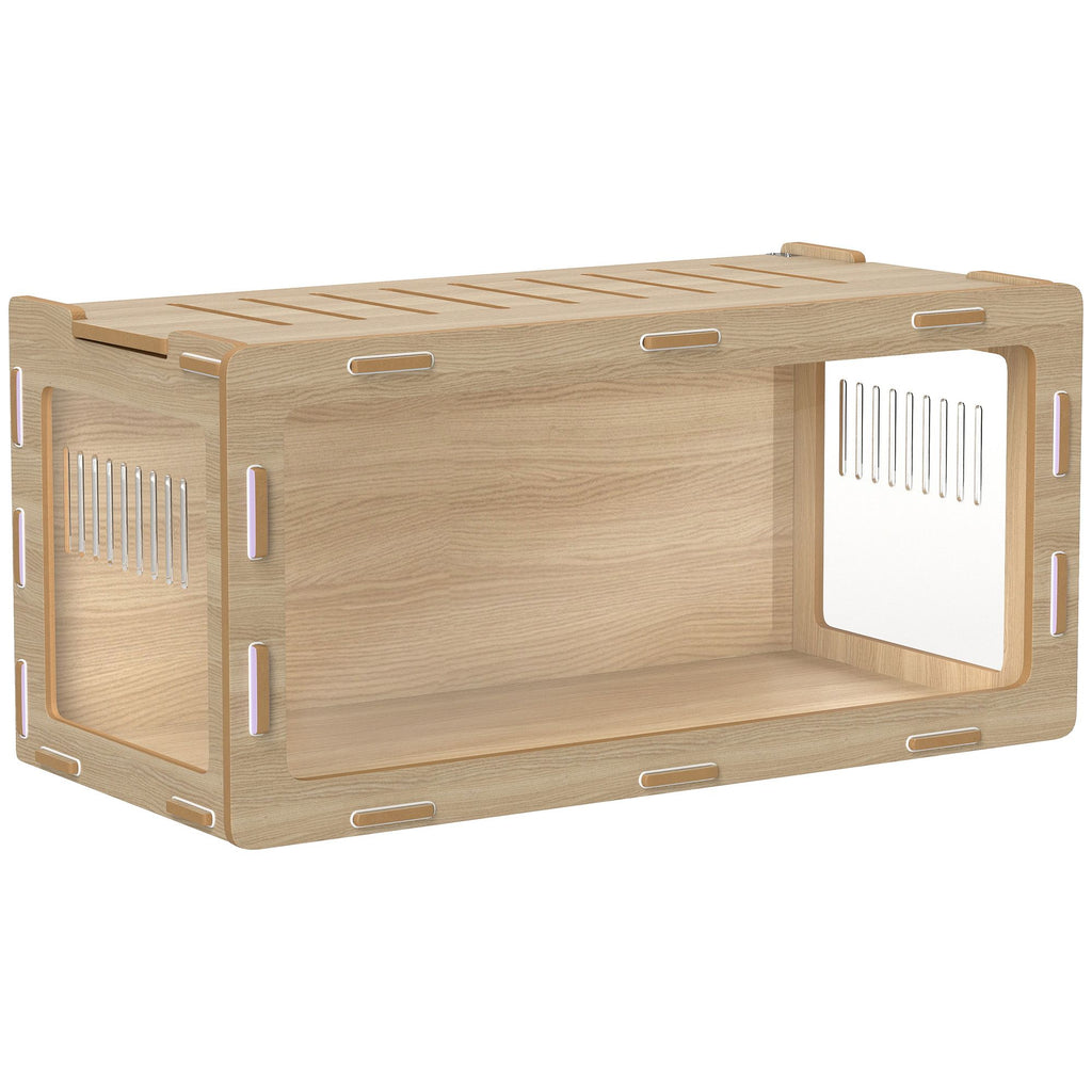 Spacious Hamster Cage with Acrylic View Panels and Openable Roof