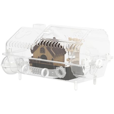 Villa-Style Hamster Cage with Deep Burrowing Base & Clear View