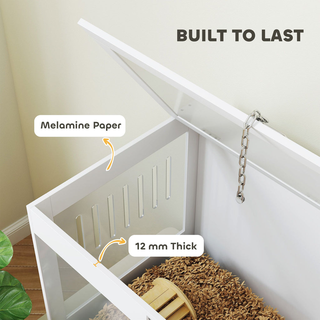 Spacious Hamster Cage with Openable Top & Acrylic Panels