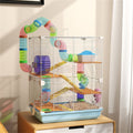 5-Tier Hamster Cage with Tubes & Accessories – Fun Home for Small Pets