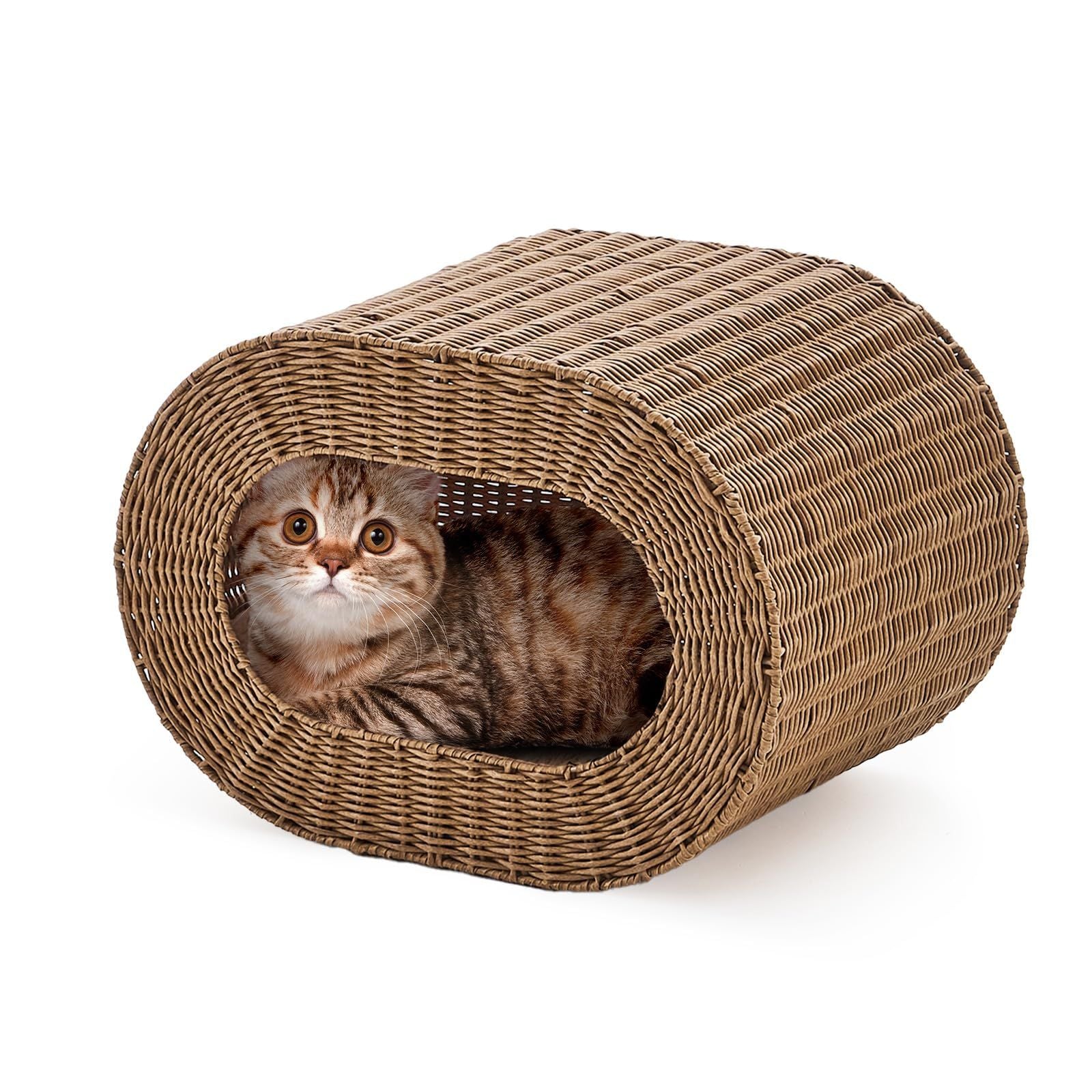 Handwoven Cat Cave House for Indoor Kittens