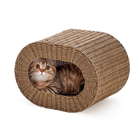 Handwoven Cat Cave House for Indoor Kittens