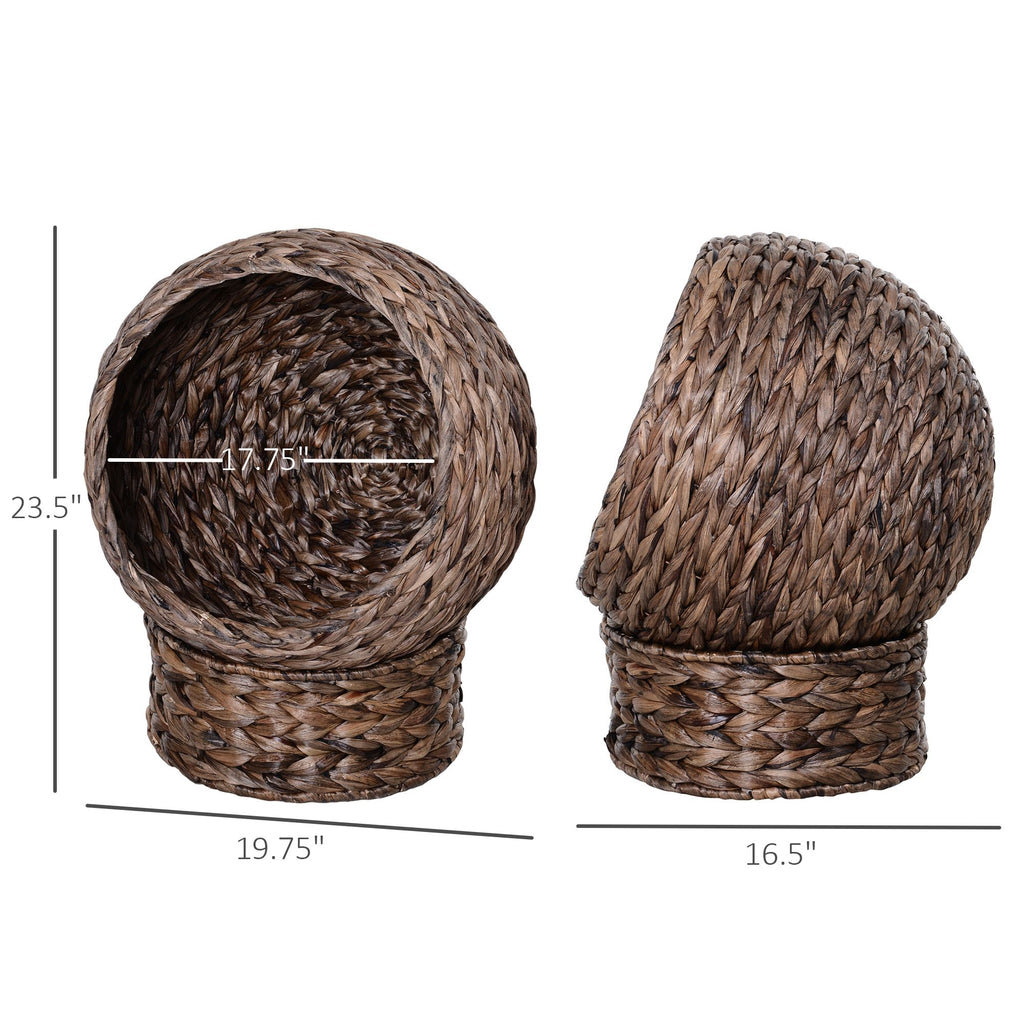 Give Your Cat a Cozy Hideaway with This Handwoven Wicker Egg Chair Bed