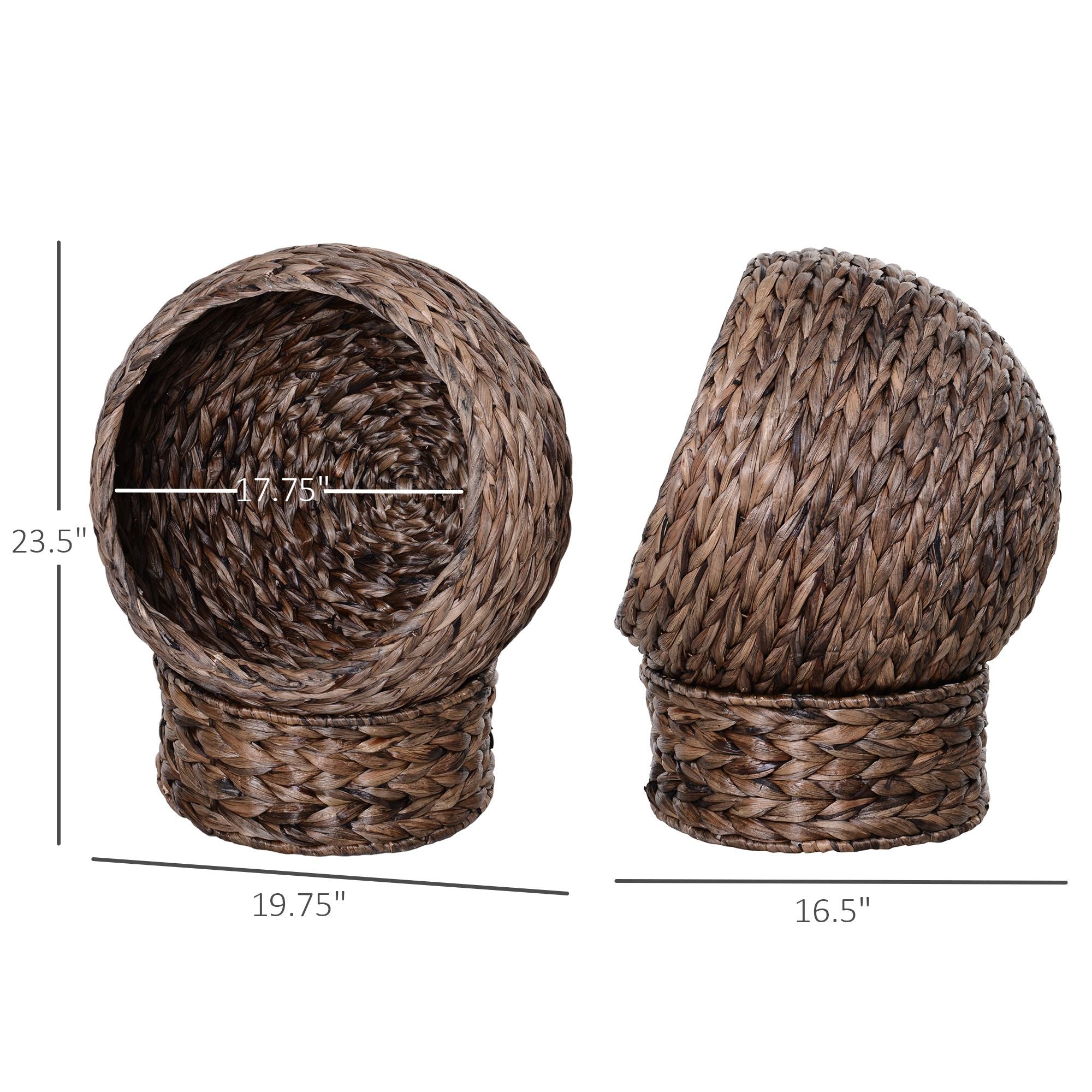 Give Your Cat a Cozy Hideaway with This Handwoven Wicker Egg Chair Bed
