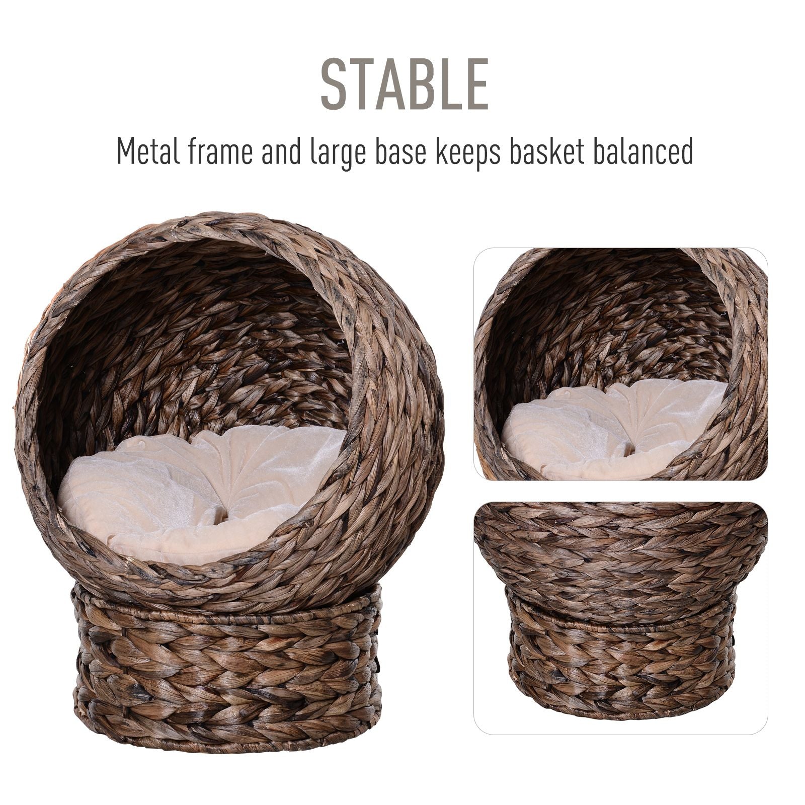 Give Your Cat a Cozy Hideaway with This Handwoven Wicker Egg Chair Bed