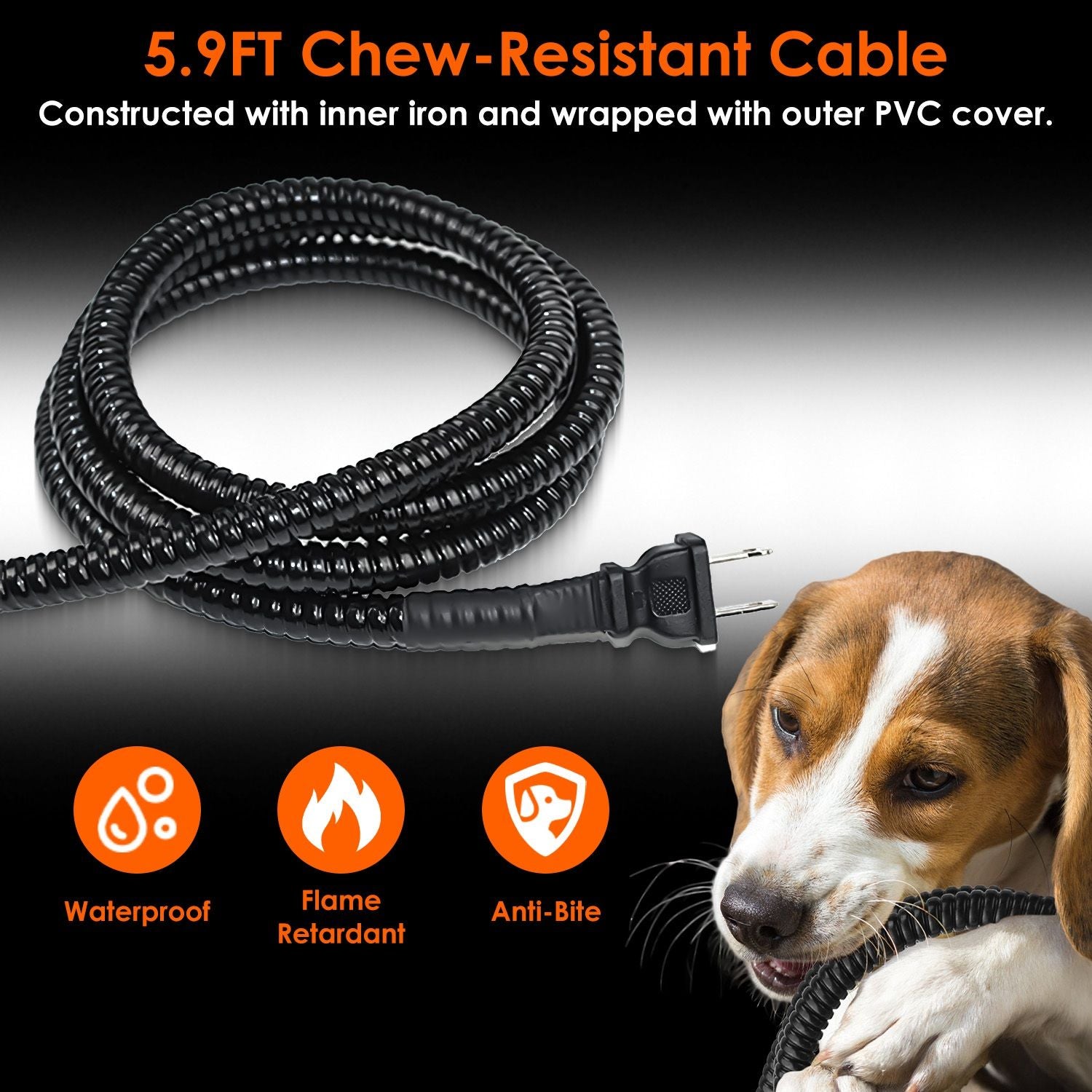 Heated Water Bowl for Dog Cat Heating Water Dish IP67 water-ready Thermal Water Bowl Heated Pe