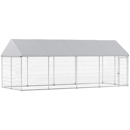 PawHut Outdoor Dog Kennel with water-ready UV-Resistant Roof