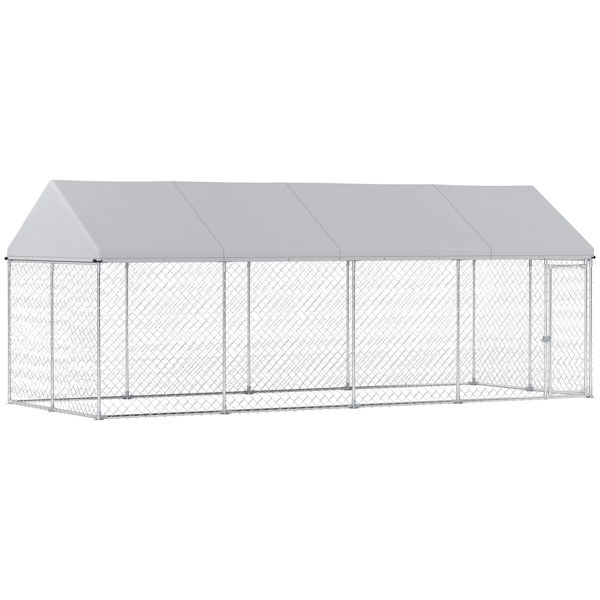 PawHut Outdoor Dog Kennel with water-ready UV-Resistant Roof