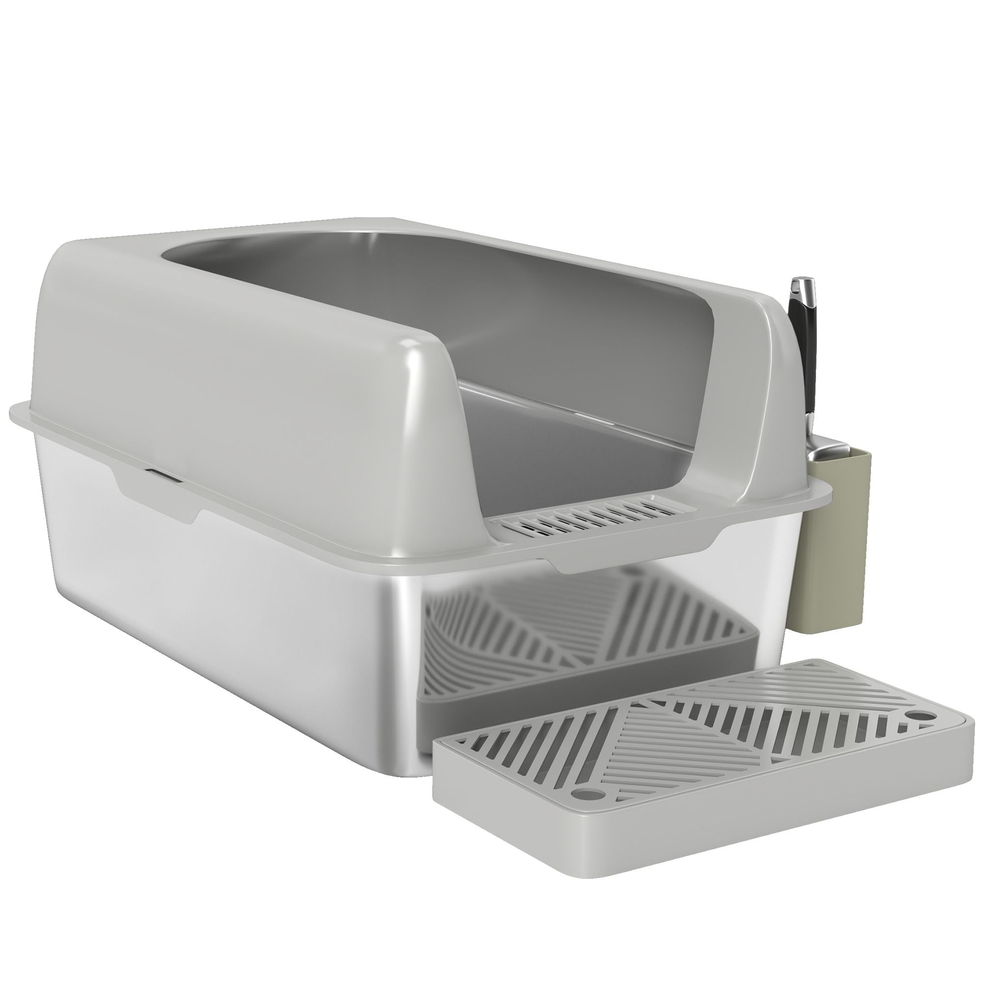 Keep Your Home Clean with This High-Walled Litter Box & Accessories