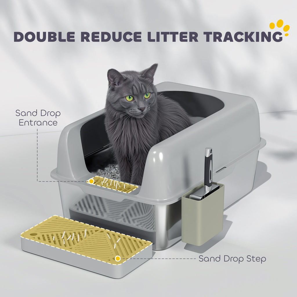 Keep Your Home Clean with This High-Walled Litter Box & Accessories