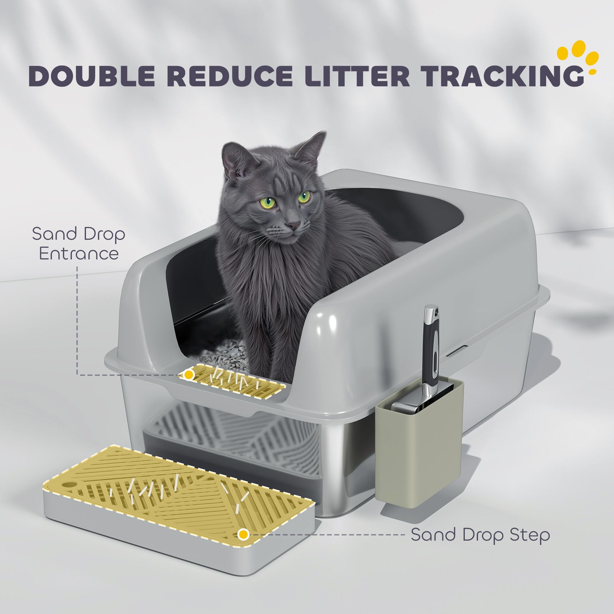 Keep Your Home Clean with This High-Walled Litter Box & Accessories