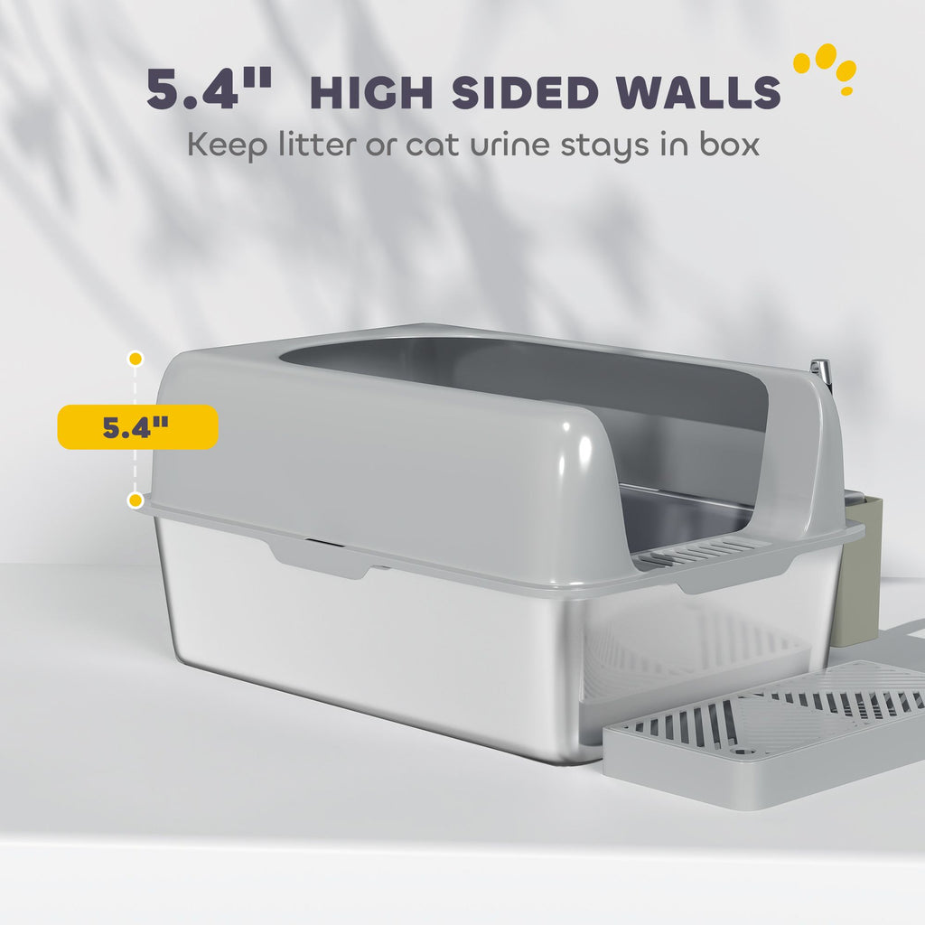 Keep Your Home Clean with This High-Walled Litter Box & Accessories