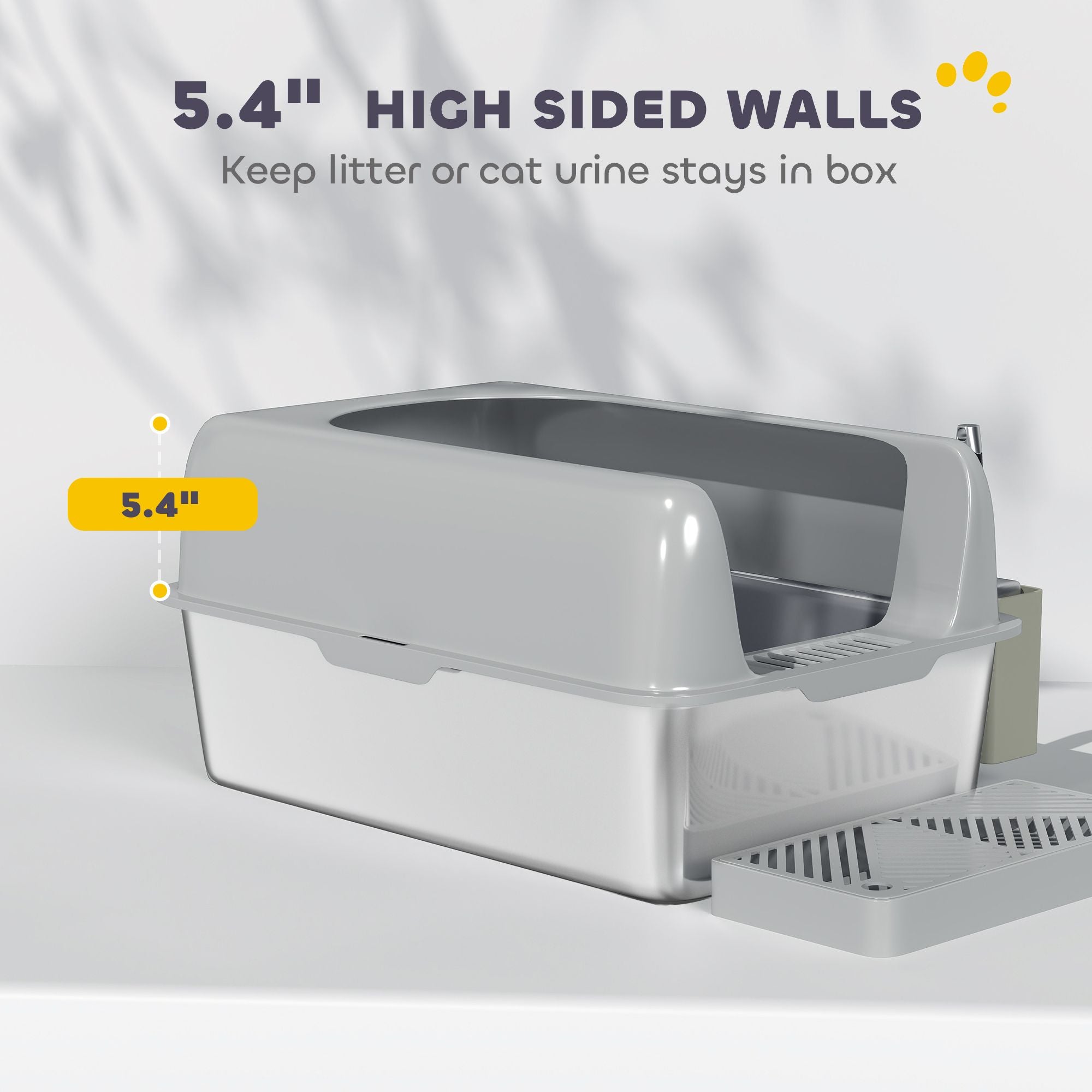 Keep Your Home Clean with This High-Walled Litter Box & Accessories