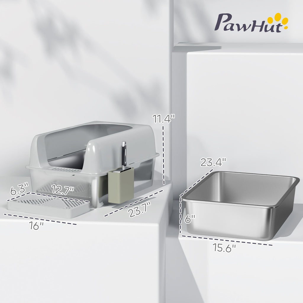 Keep Your Home Clean with This High-Walled Litter Box & Accessories