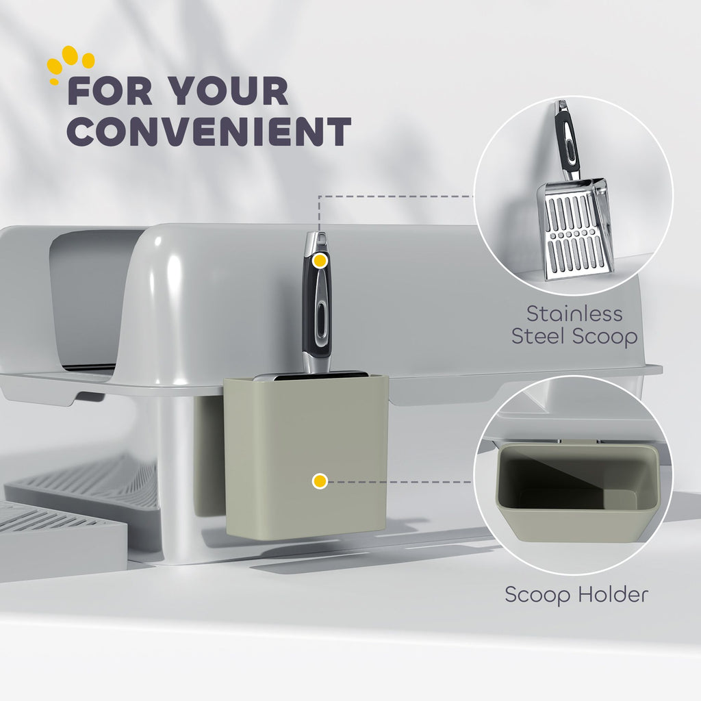 Keep Your Home Clean with This High-Walled Litter Box & Accessories