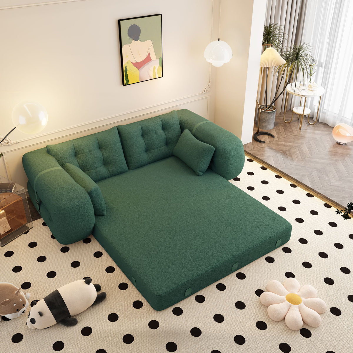 Multi-Functional Foldable Sofa Bed for Pets and Family