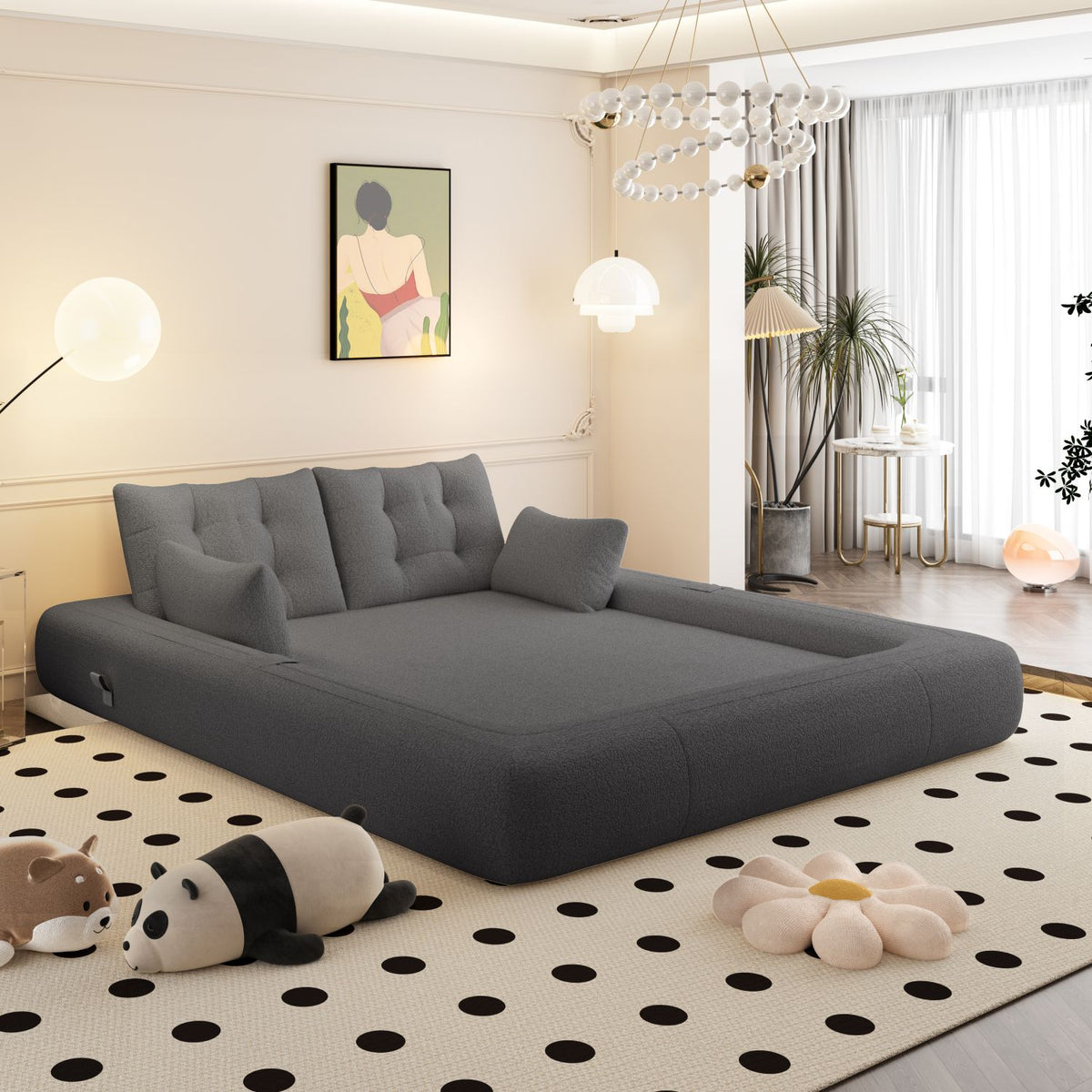 78.7- Convertible Sofa Bed for Dogs and Humans